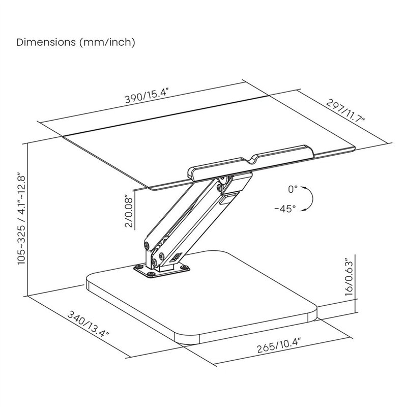 Image secondaire de Support de table d'écran MacLean MC-493