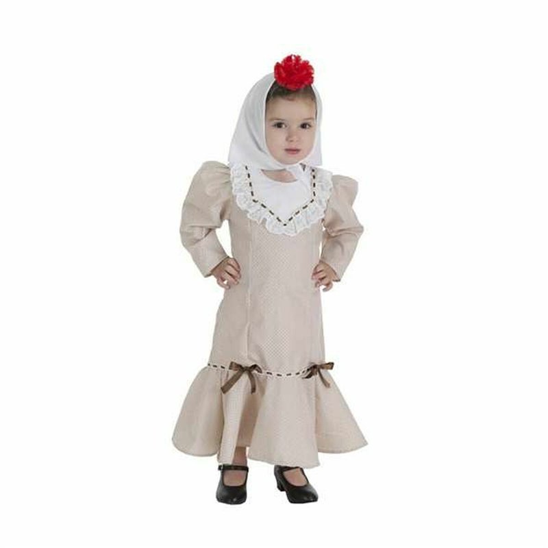 Image secondaire de Déguisement pour Bébés Chulapa Beige (2 Pièces)