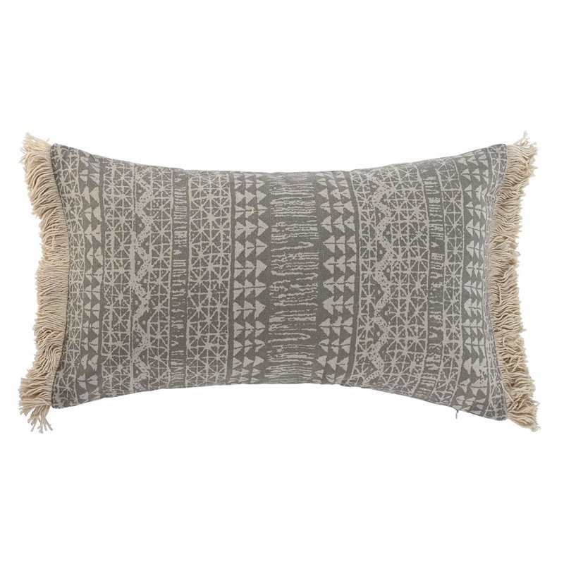 Coussin Home ESPRIT Gris Naturel Boho 50 x 8 x 30 cm