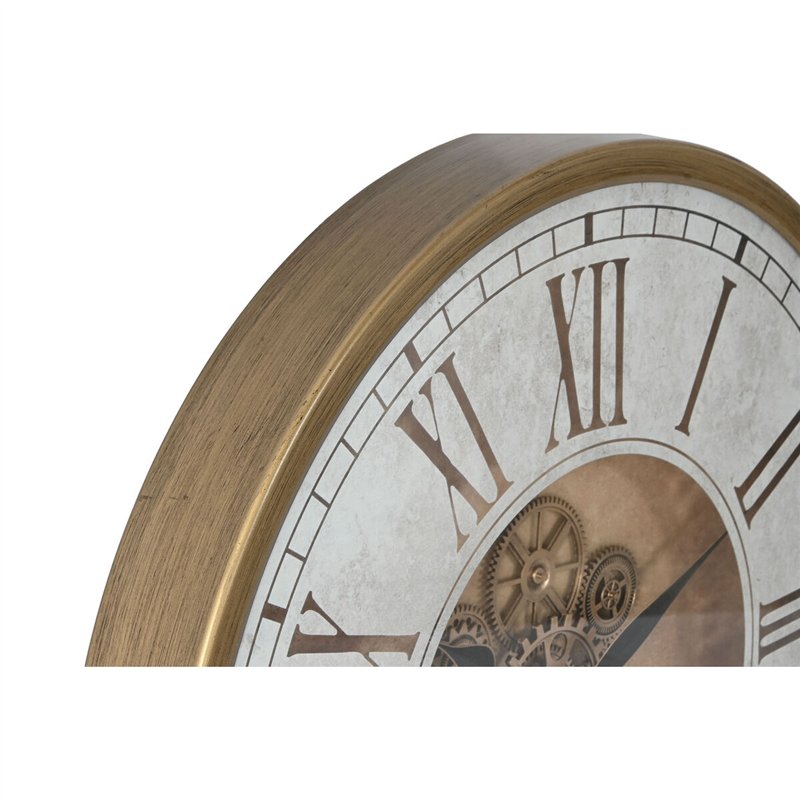 Image secondaire de Horloge Murale Home ESPRIT Doré Argenté Verre Fer 72 x 8,5 x 72 cm