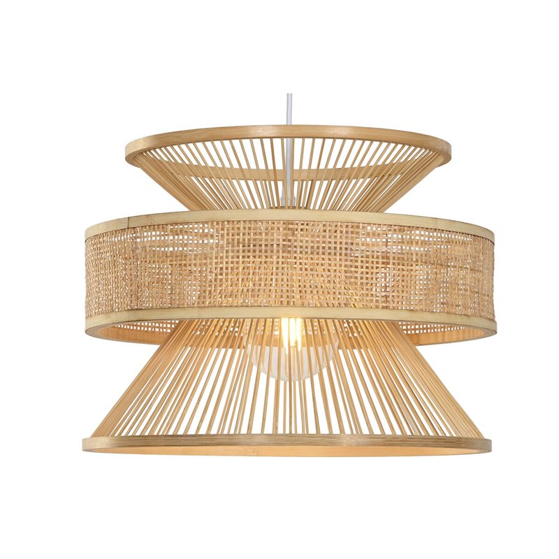 Image secondaire de Suspension Home ESPRIT Marron Bambou 50 W 40 x 40 x 30 cm