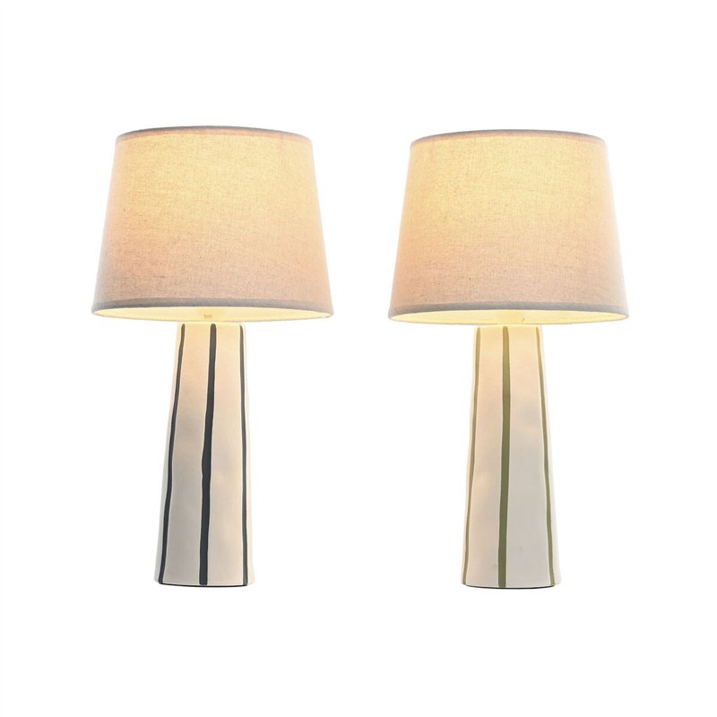 Image secondaire de Lampe de bureau Home ESPRIT Bleu Blanc Vert 50 W 220 V (2 Unités)