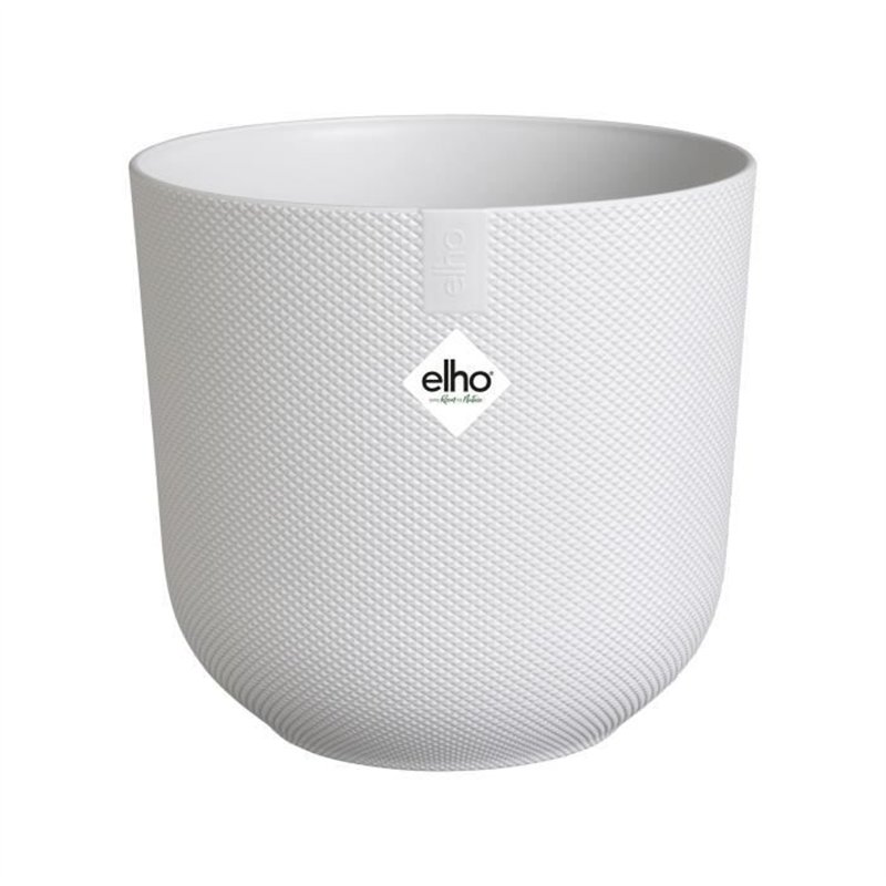 Image secondaire de Pot de fleur - Elho - Jazz Rond - Blanc - Ø 26 x H 24 cm - Intérieur - 100% recyclé