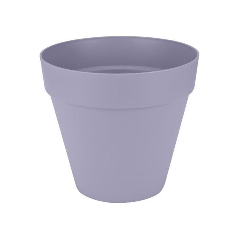 Pot de fleur - Elho - Loft Urban Rond - Roues 40 - Violet - L 39 x B 38.5 x H 35 cm - Extérieur - 100% recyclé