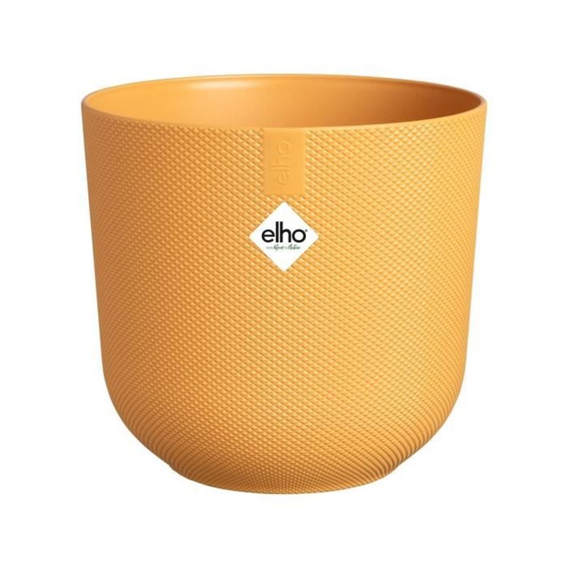 Image secondaire de Pot de fleur - Elho - Jazz Rond - Jaune - L 35 x B 34.5 x H 32 cm - Intérieur - 100% recyclé