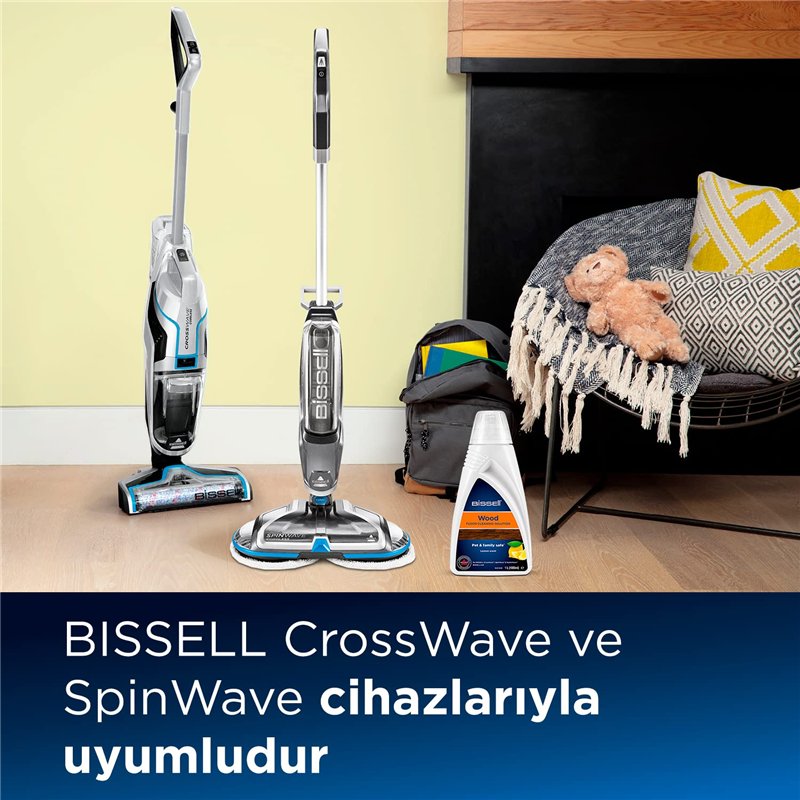 Image secondaire de Bissell Spinwave/Crosswave Formule sols dur, Bleu, 1 l (Lot de 1)