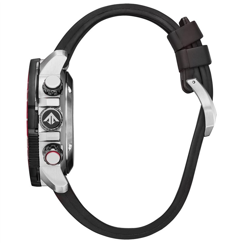 Image secondaire de Citizen Eco-Drive Promaster Aqualand Montre pour homme Bracelet en polyuréthane Cadran noir avec accents rouges Chronographe