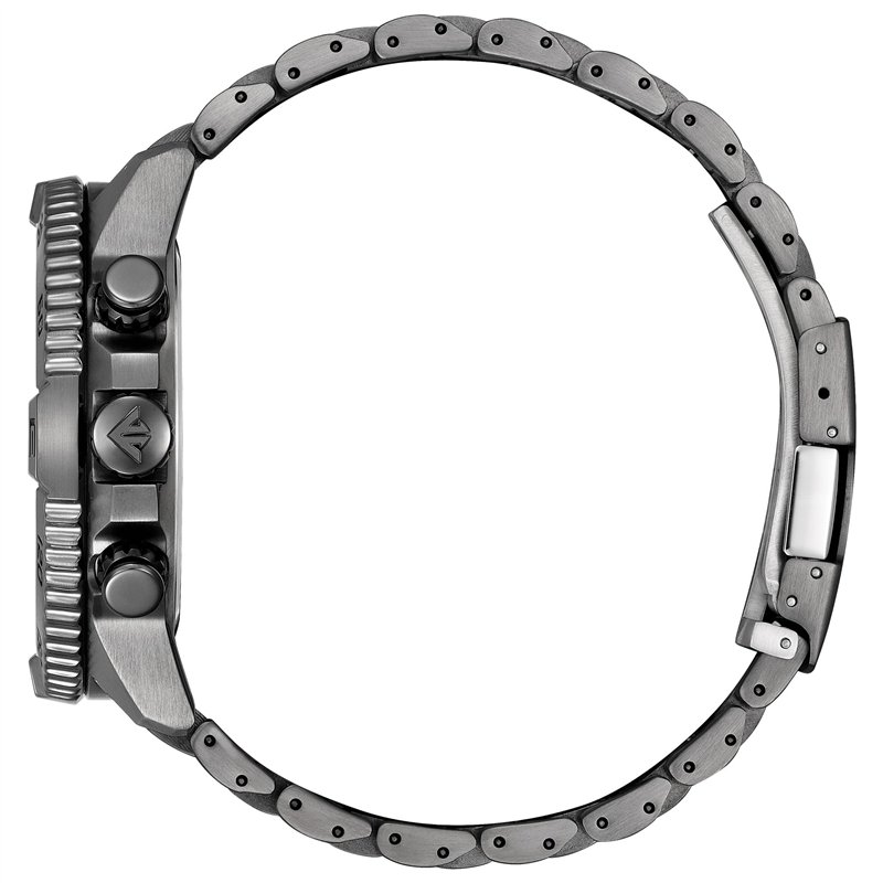 Image secondaire de Citizen Eco-Drive Promaster Navihawk A-T Montre pour homme, cadran vert, bracelet en acier inoxydable gris, chronométrage atomique