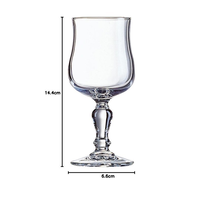 Image secondaire de Arcoroc 11392 Verre à Pied Normandie, Trempée, Transparent, 16 cl