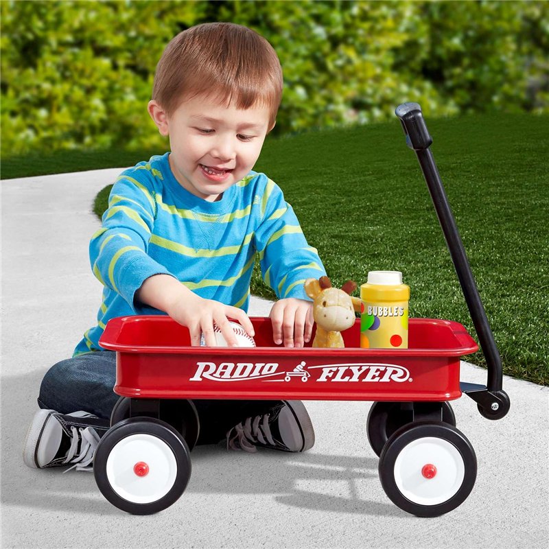 Image secondaire de Radio Flyer Mon 1er Chariot, Chariot à Jouets Rouge, pour Enfants de 1,5 an et Plus