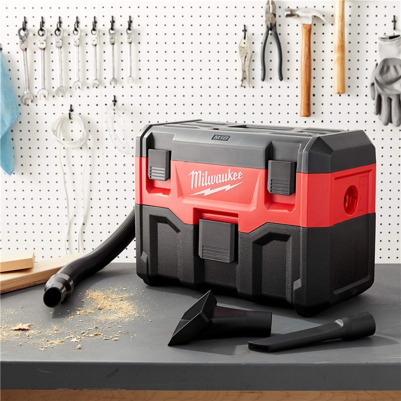 Image secondaire de Milwaukee Cordless Wet/Dry 0880-20, Aspirateur Sec/Humide sans Fil Lithium-ION, Rouge