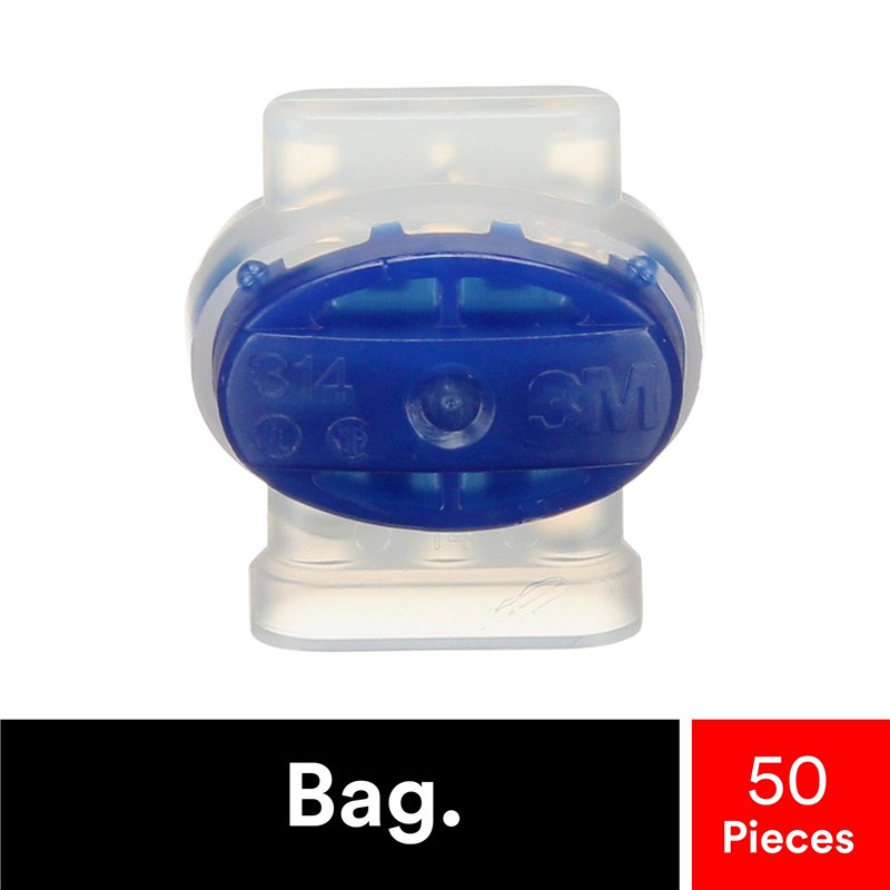 Image secondaire de 3 M Scotch 314 Lok humidité geschützter maximum 0,5 mm² à 1,5 mm², connecteurs, Plastique, bleu (Lot de 50)