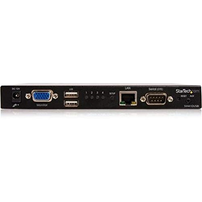Image secondaire de StarTech.com Switch KVM USB sur IP - 1 Écran VGA pour 4 Ordinateurs - Commutateur KVM via Cat5 (SV441DUSBI)