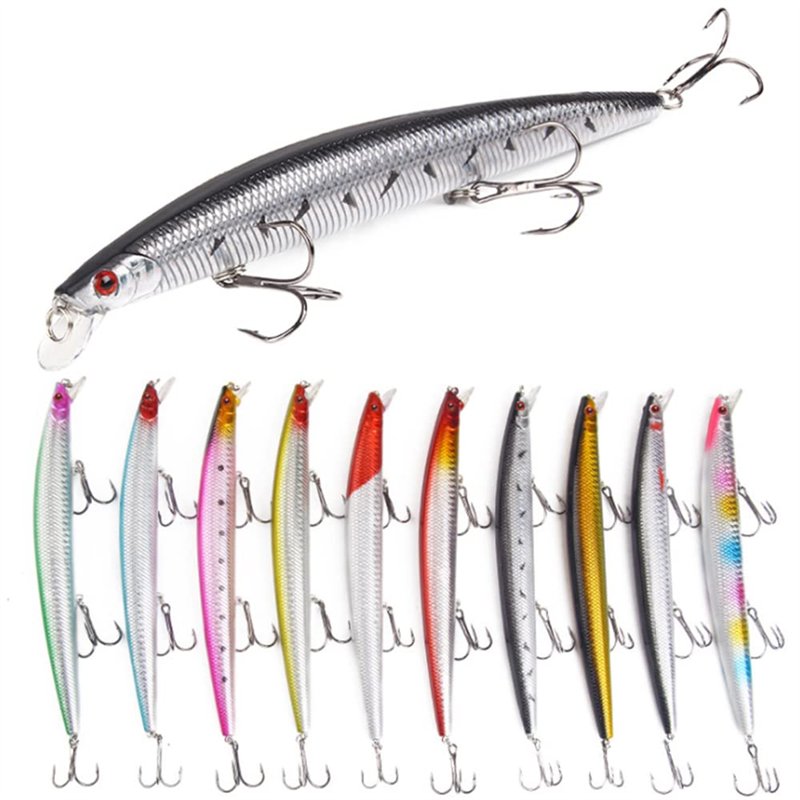 Image secondaire de FNAPE Leurres de Pêche 10 Pièces 18.5cm 23g Minnow Bass Dur Leurres Topwater Crochets Crankbait Swimbait Leurre Appâts Bioniques