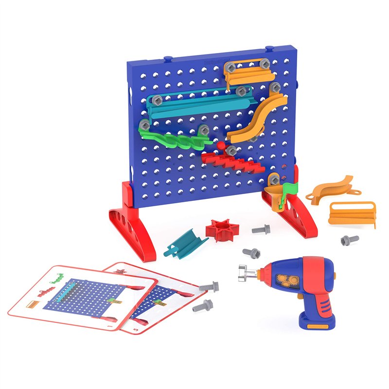 Learning Resources Circuit de billes Design & Drill , jeu de construction pour la motricité fine circuit de billes