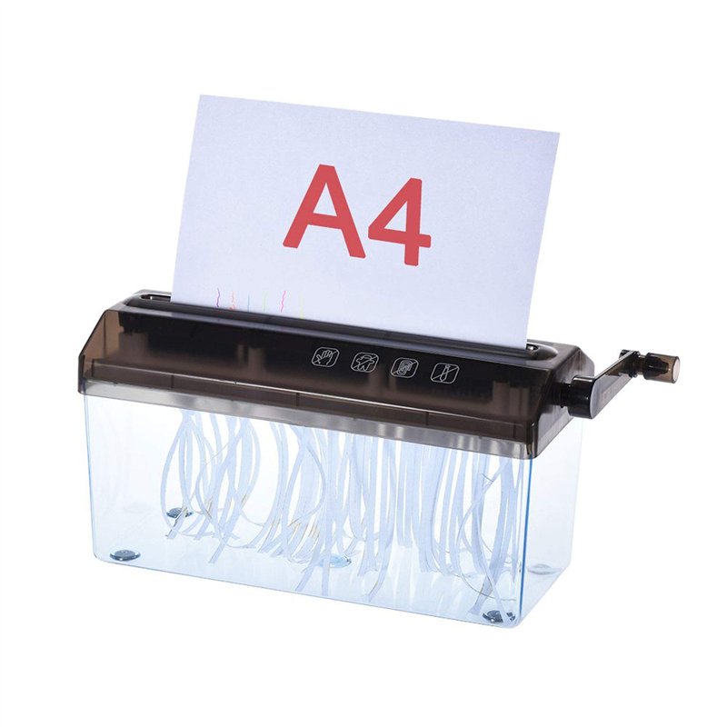 Malayas Destructeur de papier A4 de 22,9 cm - Déchiqueteuse manuelle à la main - Machine de découpe droite pour l'école, le bureau
