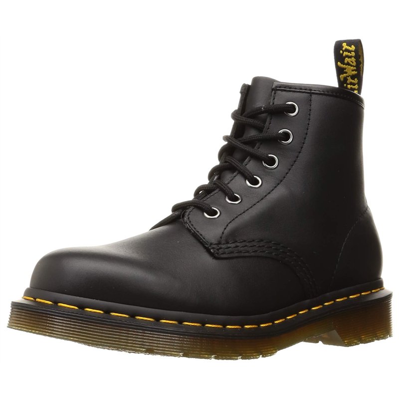 DR MARTENS Mixte 6 Eye Boot, Noir Nappa, 44 EU