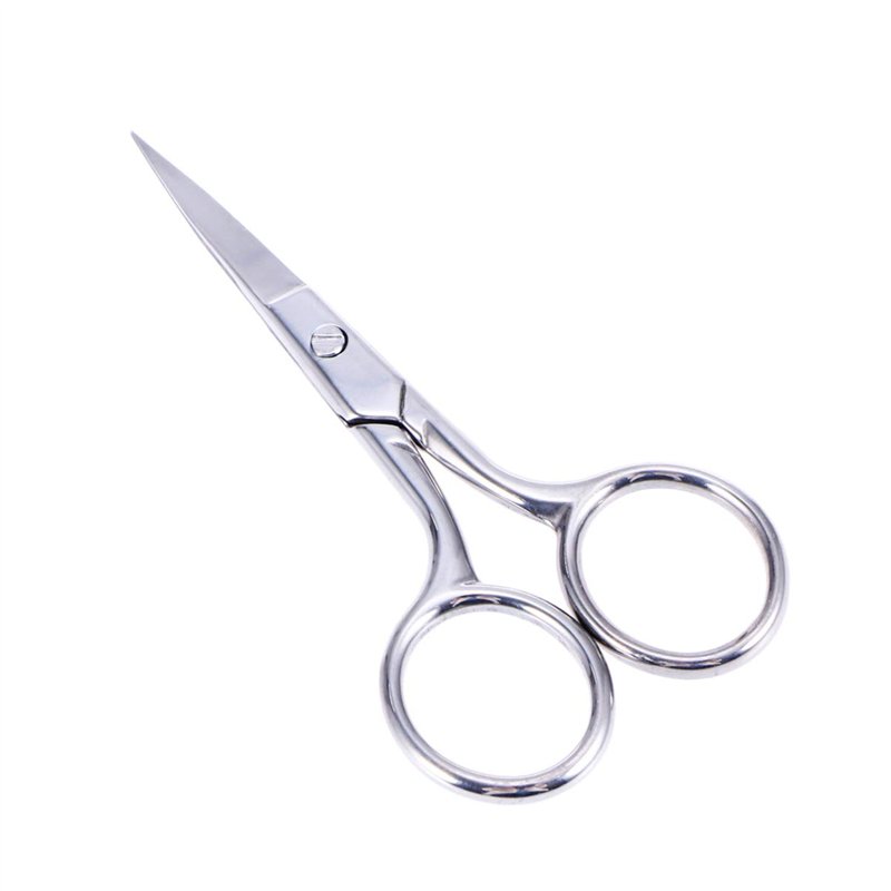 ULTNICE Ciseaux d'acier inoxydable de petits ciseaux pour les cheveux faciaux de sourcil de barbe de nez