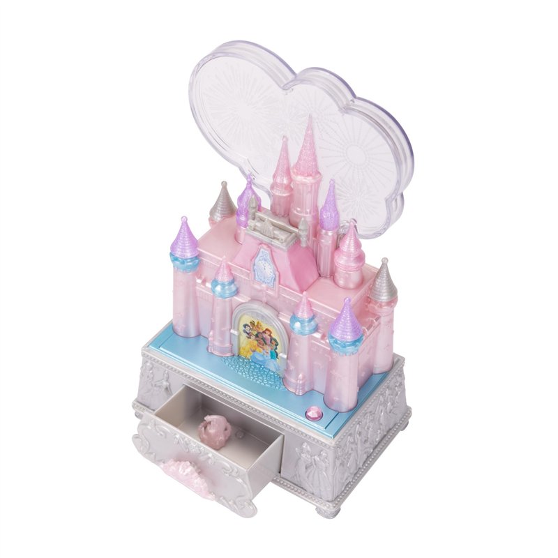 Image secondaire de Disney Princesses - Boîte à Bijoux Musicale et Lumineuse Château de Cendrillon Disney 100éme Anniversaire - Jouet sons et lumièr