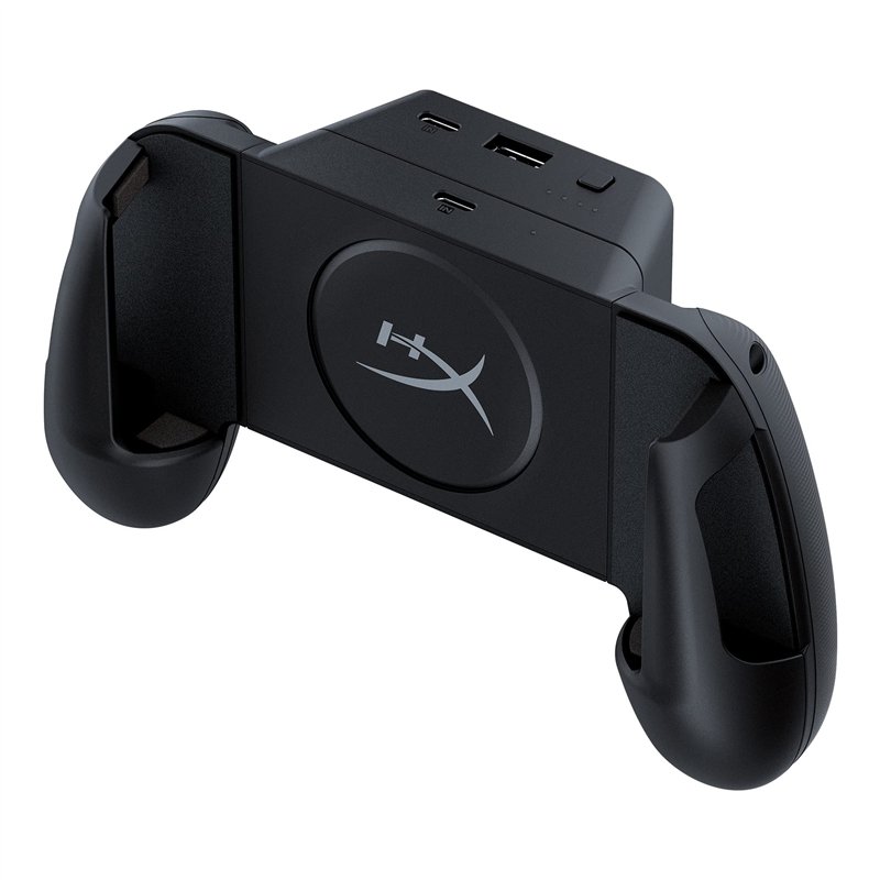 HyperX ChargePlay Clutch Mobile – Poignées de Manette avec Chargeur sans Fil certifié Qi pour téléphones Mobiles, Batterie Amovi