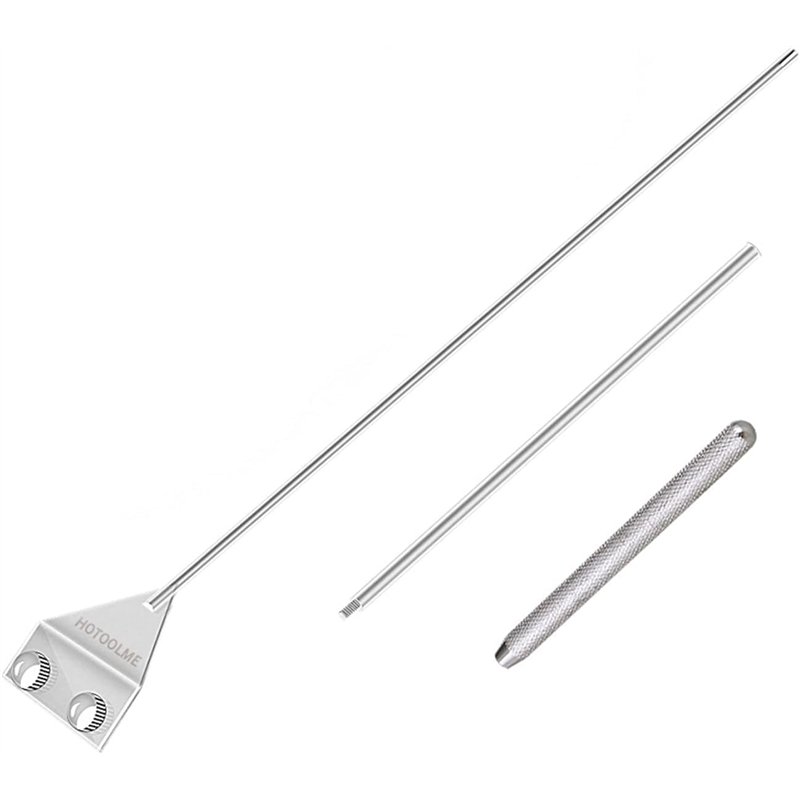 HOTOOLME Grattoir Aquarium Vitre Grattoir algues de 65 cm, Aquarium Scraper, grattoir de Rasoir d'algues d'acier Inoxydable avec