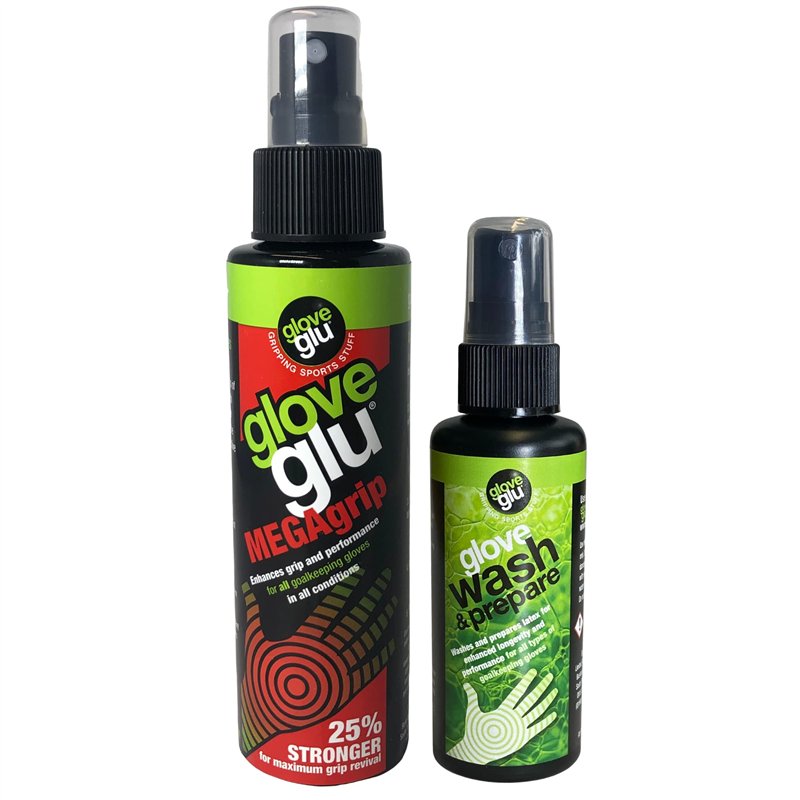 Image secondaire de gloveglu Unisex Mega Bundle Grip 'N' Wash, Mega Grip 120ml and 50ml Glove Wash & Prepare. for All Goalkeeping Gloves