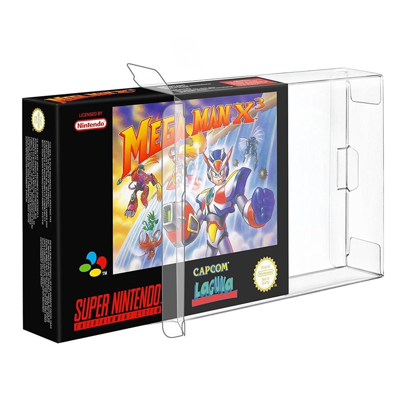 Link-e : 10 X Boitier de Protection Plastique pour Boite de Jeu Compatible avec Console Super Nintendo (SNES) et Nintendo 64 (N64)