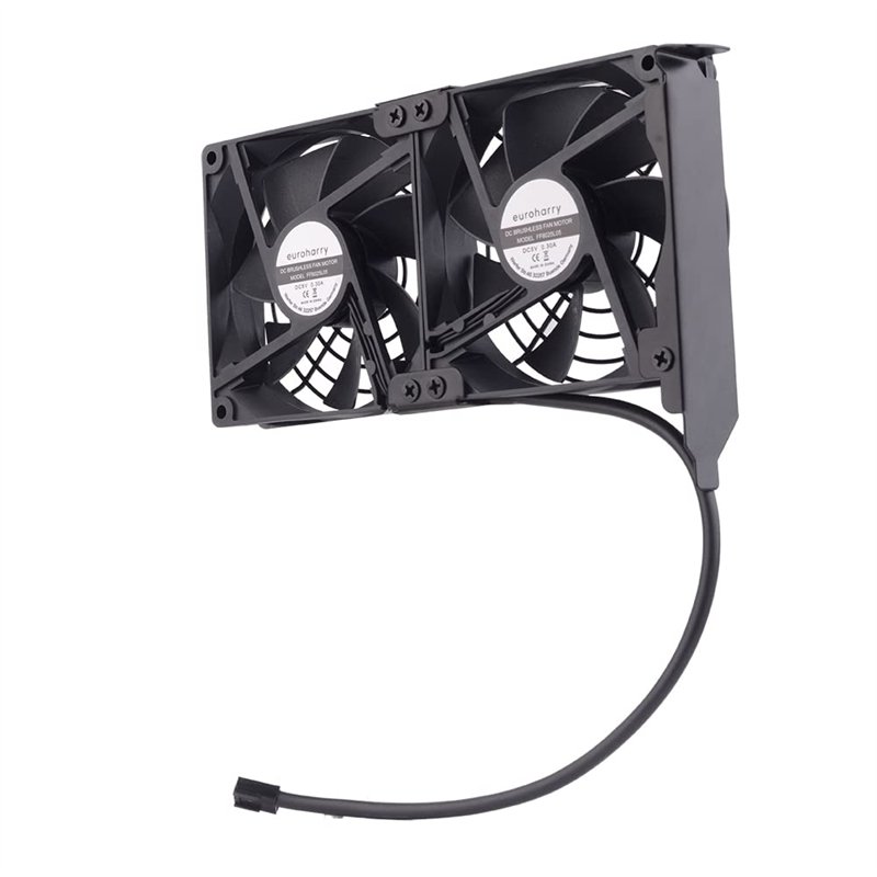 euroharry Ventilateur de la carte graphique 2 x 92 mm - Ventilateur à flux d'air élevé, Refroidisseur de support PCI - Ventilate