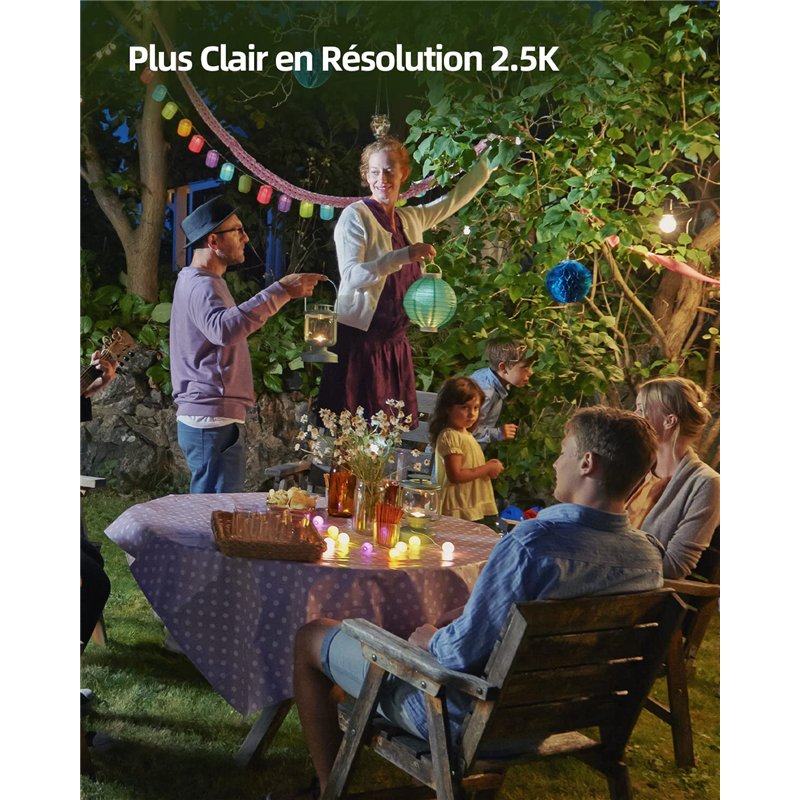 Image secondaire de Imou Cell 2 + Panneau Solaire Caméra Surveillance WiFi sur Batterie 4MP IP Caméra sans Fil Wi-FI 2.4/5 GHz,Détection Humaine,Vis