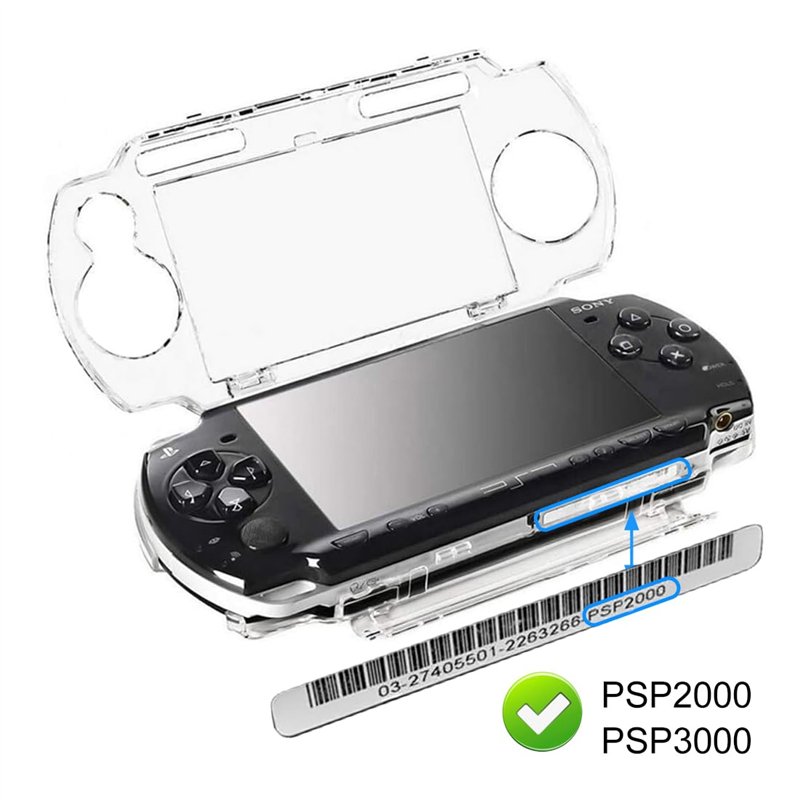 Image secondaire de OSTENT Clair Cristal Voyage Porter Difficile Cas Couverture Coquille Protecteur Étuis Compatible pour Sony PSP 2000 3000