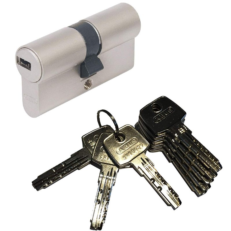 ABUS EC550 Double Cylindre du Profil de Classe Extra, Longueur (a/b) 30/45mm (c=75mm) avec 8 Clés