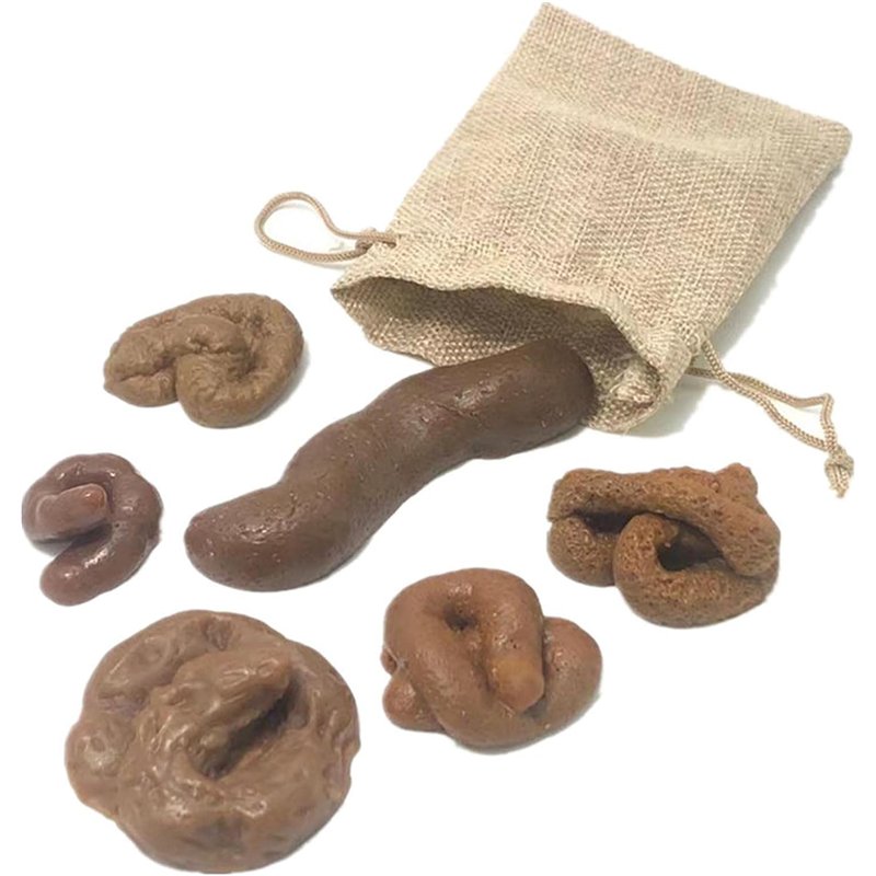 6 Fausse crotte gluante, Fausse Chien Collante Et Pour Farces Et Attrapes, Fausse Chien En Plastique Aspect Réaliste Farce Et At