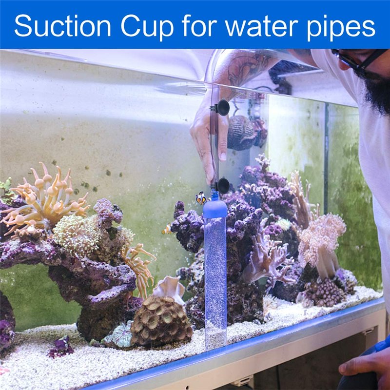 Image secondaire de Fulushou Ventouse Aquarium 24 Pièces Ventouse Aquarium Support Clips pour Chauffage Ventouse Aquarium Plastique Noir pour Tube d