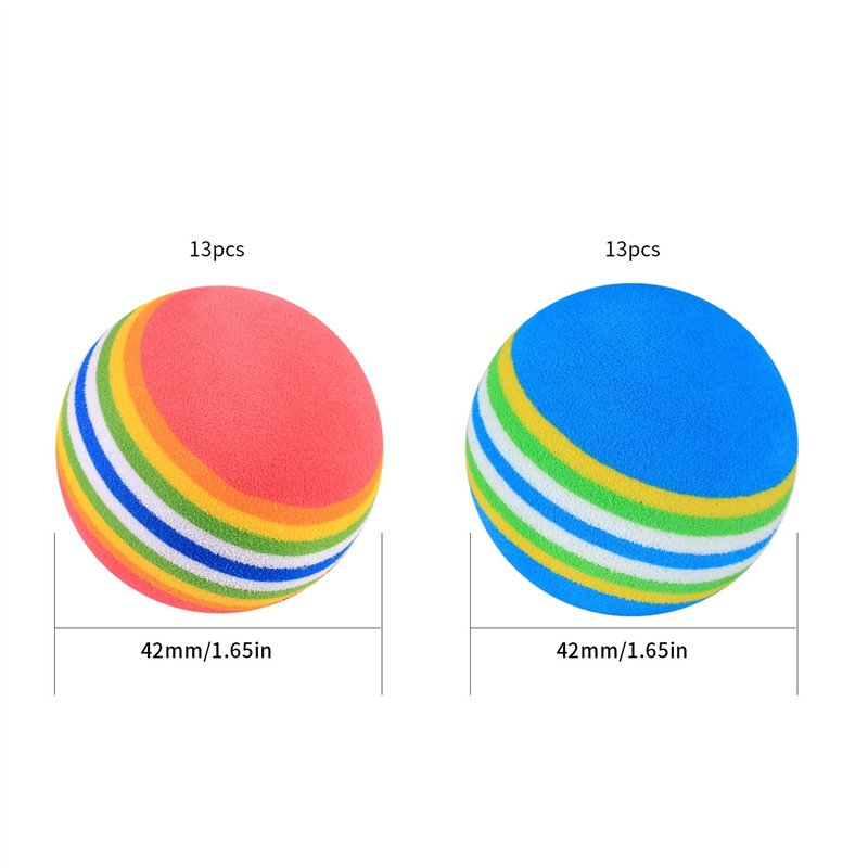 Image secondaire de Xiaomoyu Balles de Golf, Balle en Mousse, Balles D'Entraînement Golf EVA Souple - 26 Pcs/Bleu, Rouge