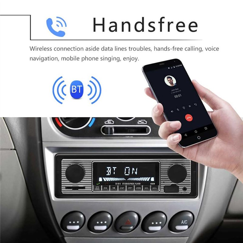 Image secondaire de BOOMBOOST Stéréo de Voiture avec Bluetooth, autoradio avec Port USB/SD/AUX, Radio FM pour autoradio, Lecteur MP3 numérique, Appe