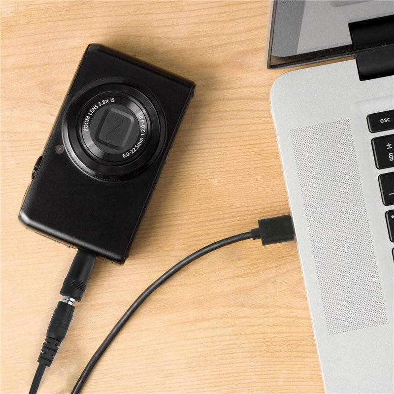 Image secondaire de Câble d'Alimentation USB vers DC 1 Pcs Convertisseur Universel 5V avec 11 Pcs Connecteurs 1m Câble de Charge Interchangeable Ada