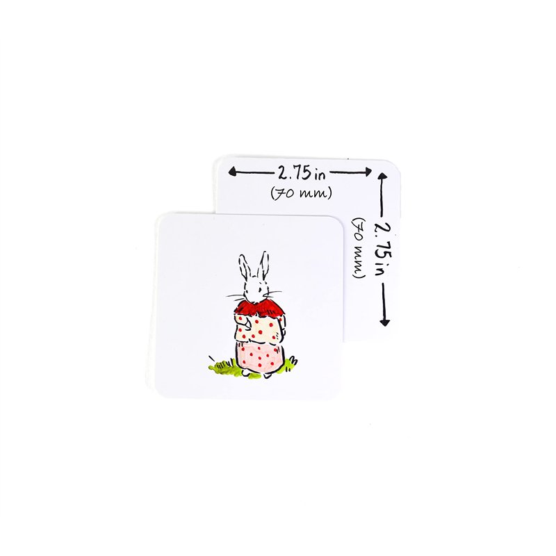 Image secondaire de Apostrophe Games Cartes à jouer carrées vierges (7 cm carré et finition mate) 200 cartes vierges, cartes flash, cartes de jeu de