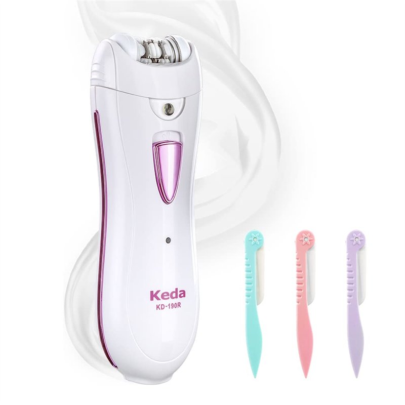 SHIKING Epilateur, Epilateur Electrique Femme avec Lumière LED, Epilateur Visage Femme Rechargeable approprié pour Aisselles, Ja