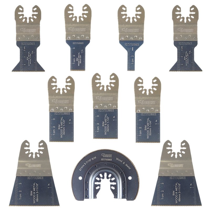 10 x SabreCut SPK10BM lames bimétalliques à connexion rapide Dewalt Black et Decker Bosch Fein (Pas StarLock) Makita Milwaukee R