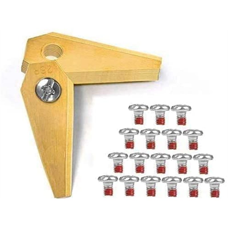 Lot de 18 lames de rechange en titane pour Bosch Indego 800, 1000, 1200, 350, 400 et 450, y compris Connect