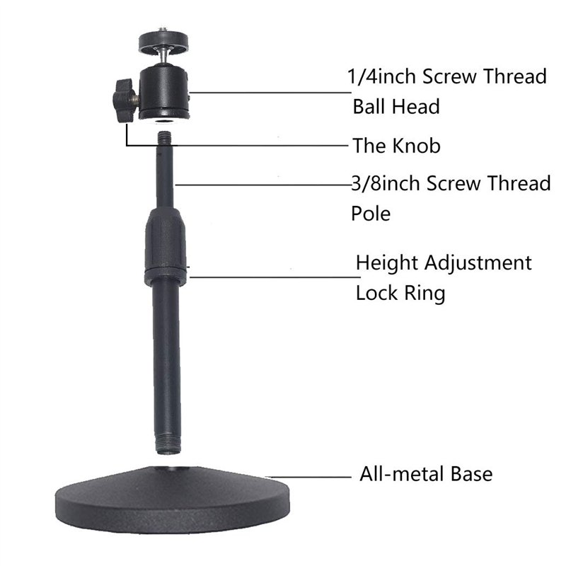 Image secondaire de Drsn Support de Bureau du Projecteur, Hauteur Réglable de 20-28 cm - 1/4