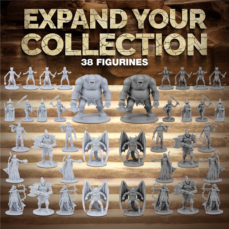 Image secondaire de Lot de 38 Figurines de Jeu de rôle fantastiques sur Table pour Donjons et Dragons, Jeux de rôle Pathfinder. Miniatures à l'échel