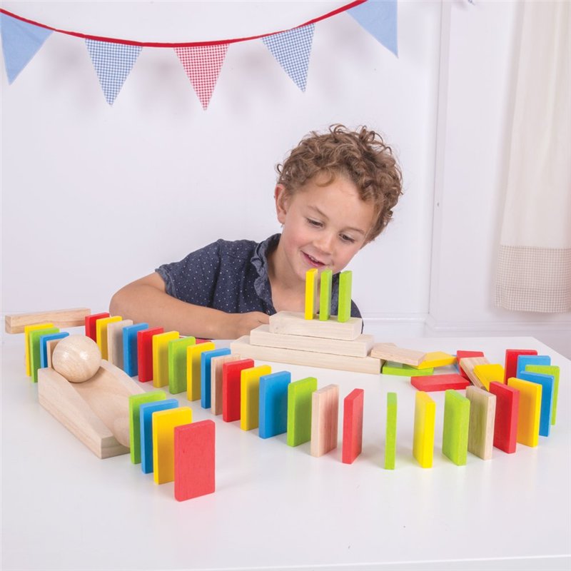 Image secondaire de Bigjigs Toys Course de Dominos