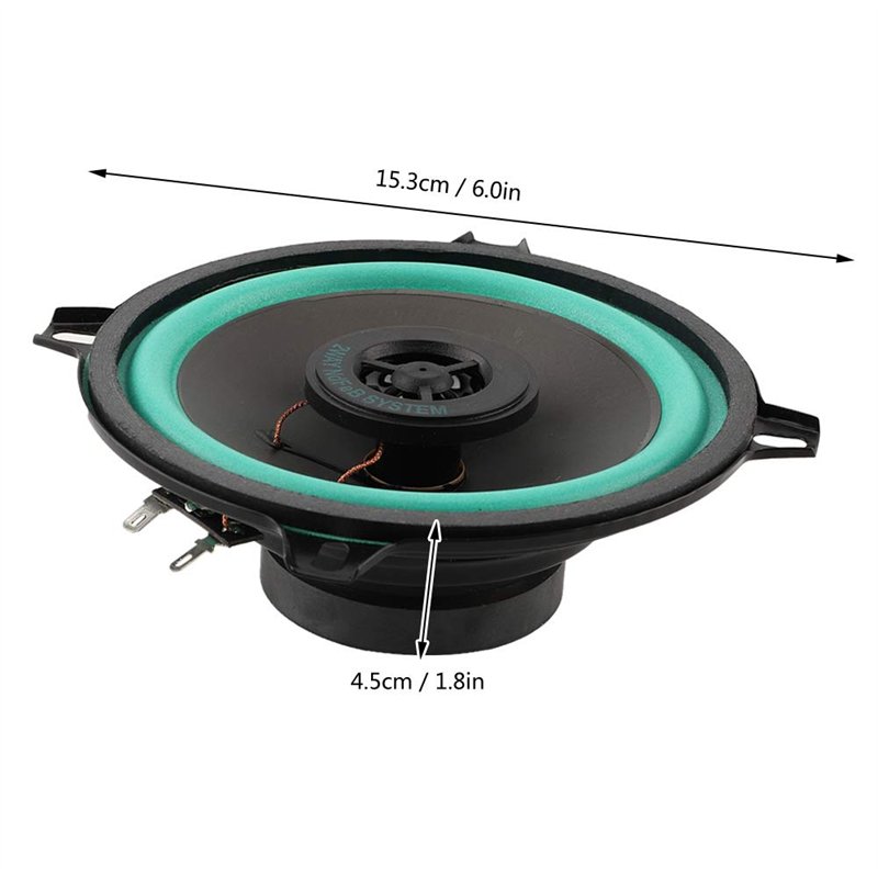 Image secondaire de EBTOOLS pour Enceinte 16,5 cm Voiture 5inch 100W Voiture Tweeter Super Puissance Haut-Parleur Musique Porte Audio Haut-parleurs