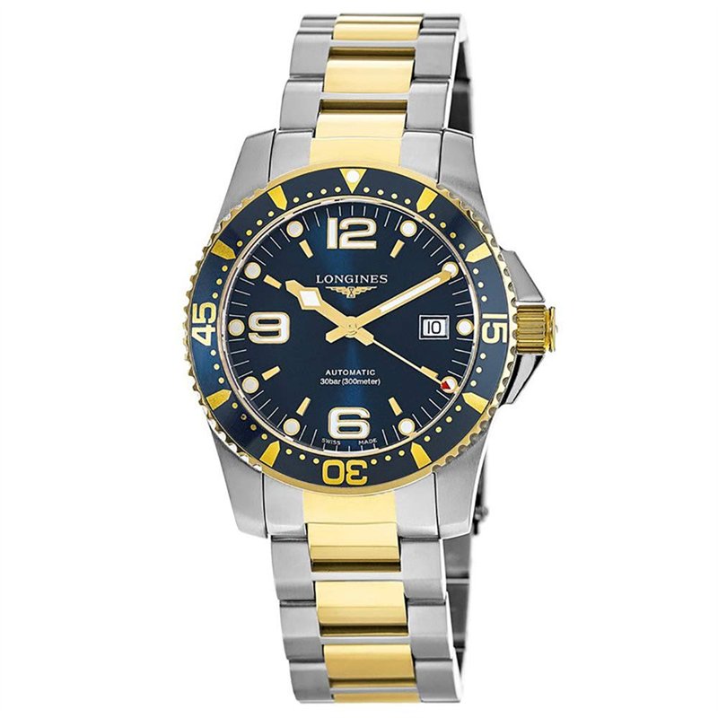 Longines - Longines HydroConquest L3.742.3.96.7 - L37423967, bleu, Bracelet