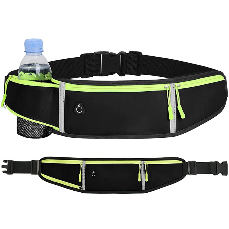 Réglable Hip Pack Sac de Gym Mixte Adulte,Femme Homme Banane de Sport Etanche Sacoche Ceinture de Course Sac Pochette Running Be