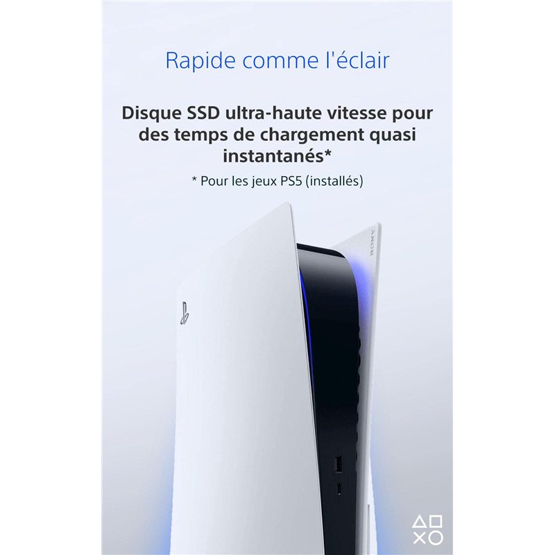 Image secondaire de Sony, PlayStation 5 Édition Standard, PS5 avec 1 Manette Sans Fil DualSense, Couleur : Blanche