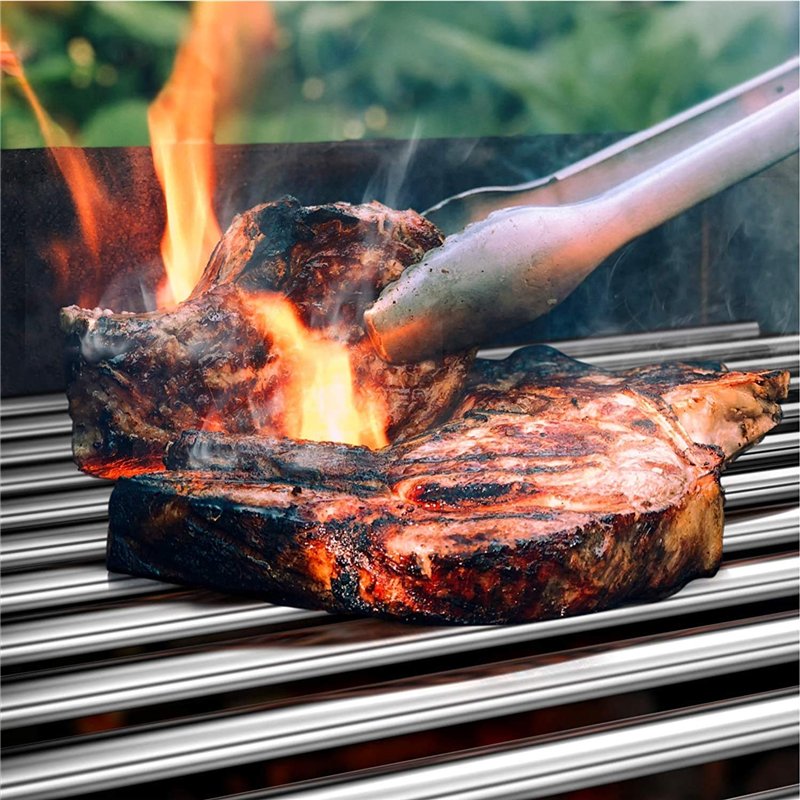 Image secondaire de Onlyfire remplacement pour barbecue Grilles de cuisson en acier inoxydable pour Tepro Toronto, Schwarz Modèle Grilles, Lot de 2