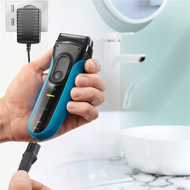 Image secondaire de SoulBay 12V Chargeur pour Braun Rasoir électrique Série 6/7/9, Série 4/5, Série 1/2/3 Remplacement du Cordon d'Alimentation, Fon