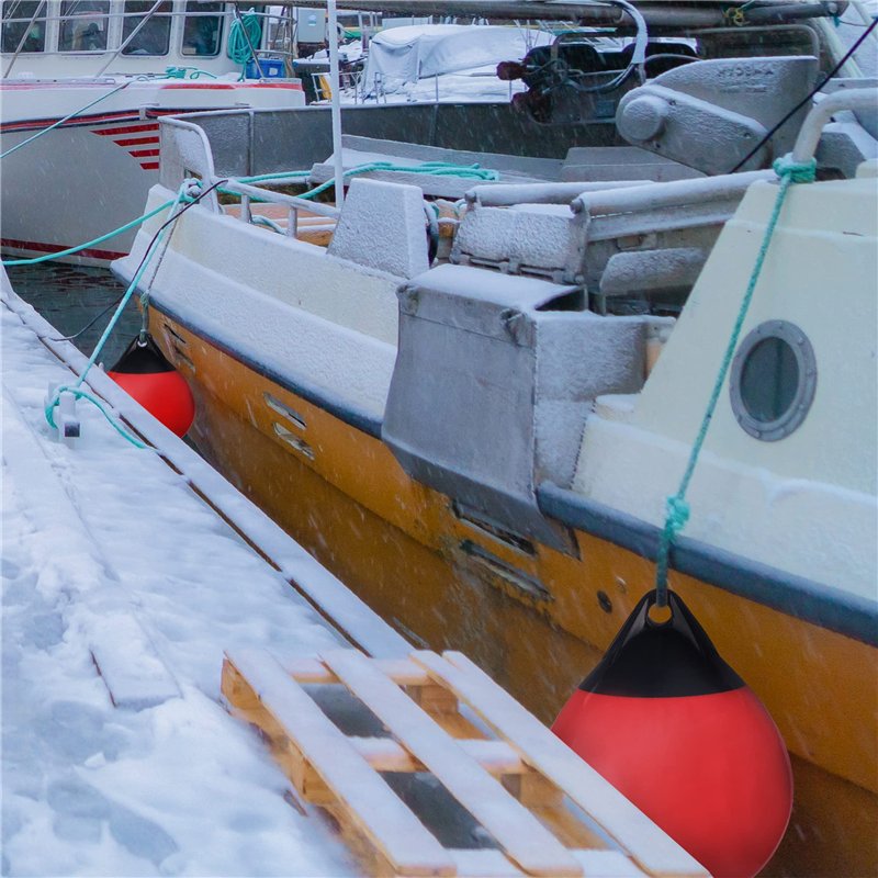 Image secondaire de X-Haibei Paire d'amarrage Bouée Bateau Gonflable Fender Bouée Bumper Boule Dia. 29 cm H 35,1 cm